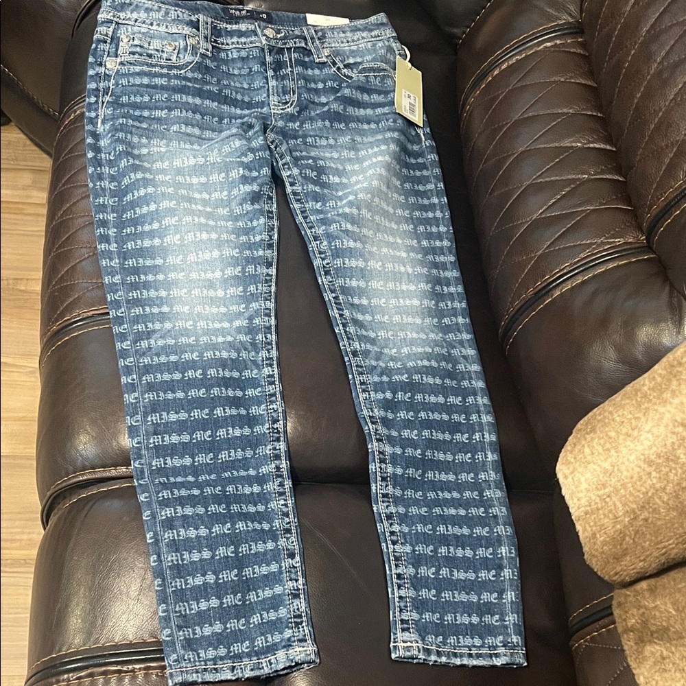 Miss Me Blue low-rise skinny Jeans